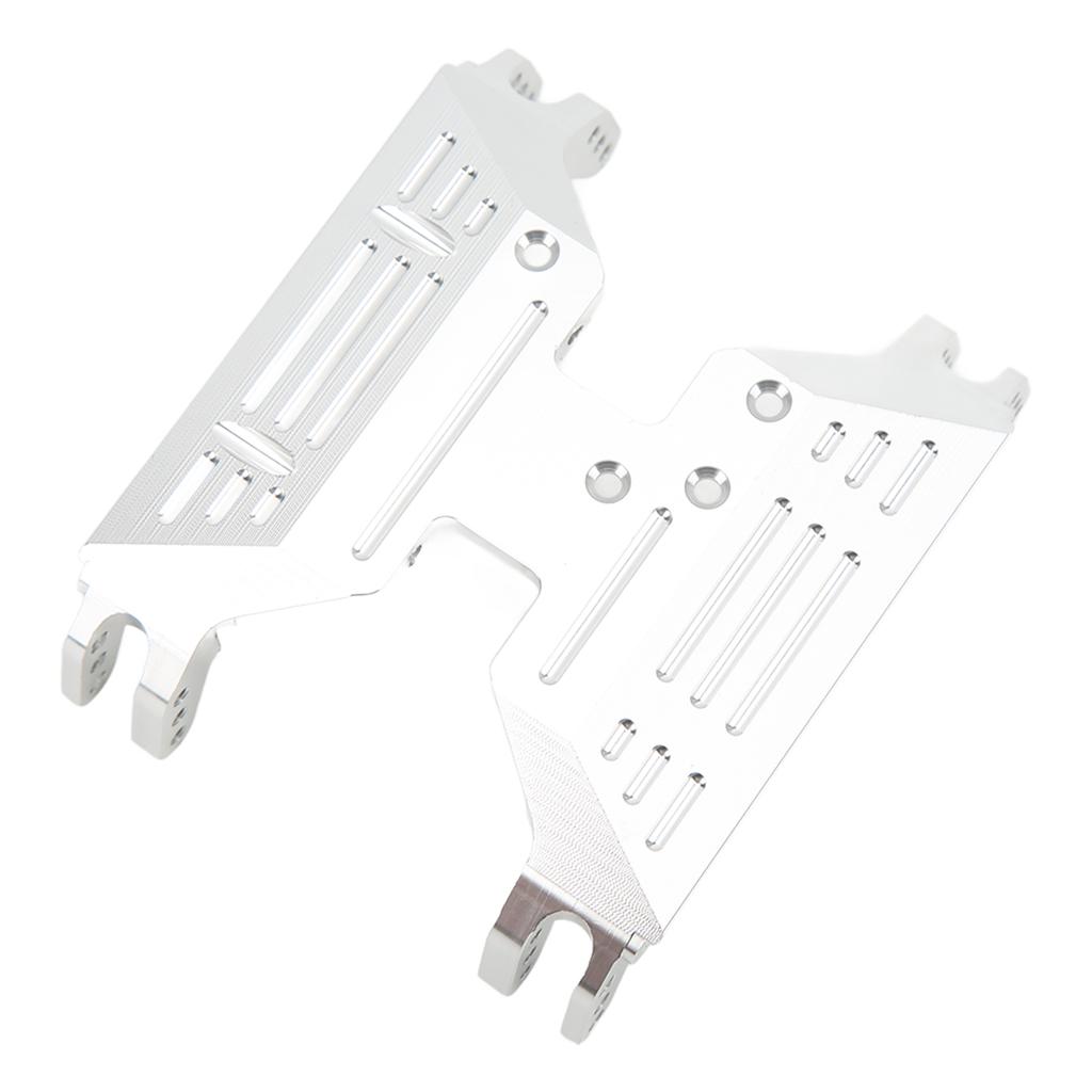 RC Transmission Center Skid Plate Aluminum Alloy Gearbox Bottom Mount Base for Axial Capra 1.9 UTB AXI03004 RC CarSilver