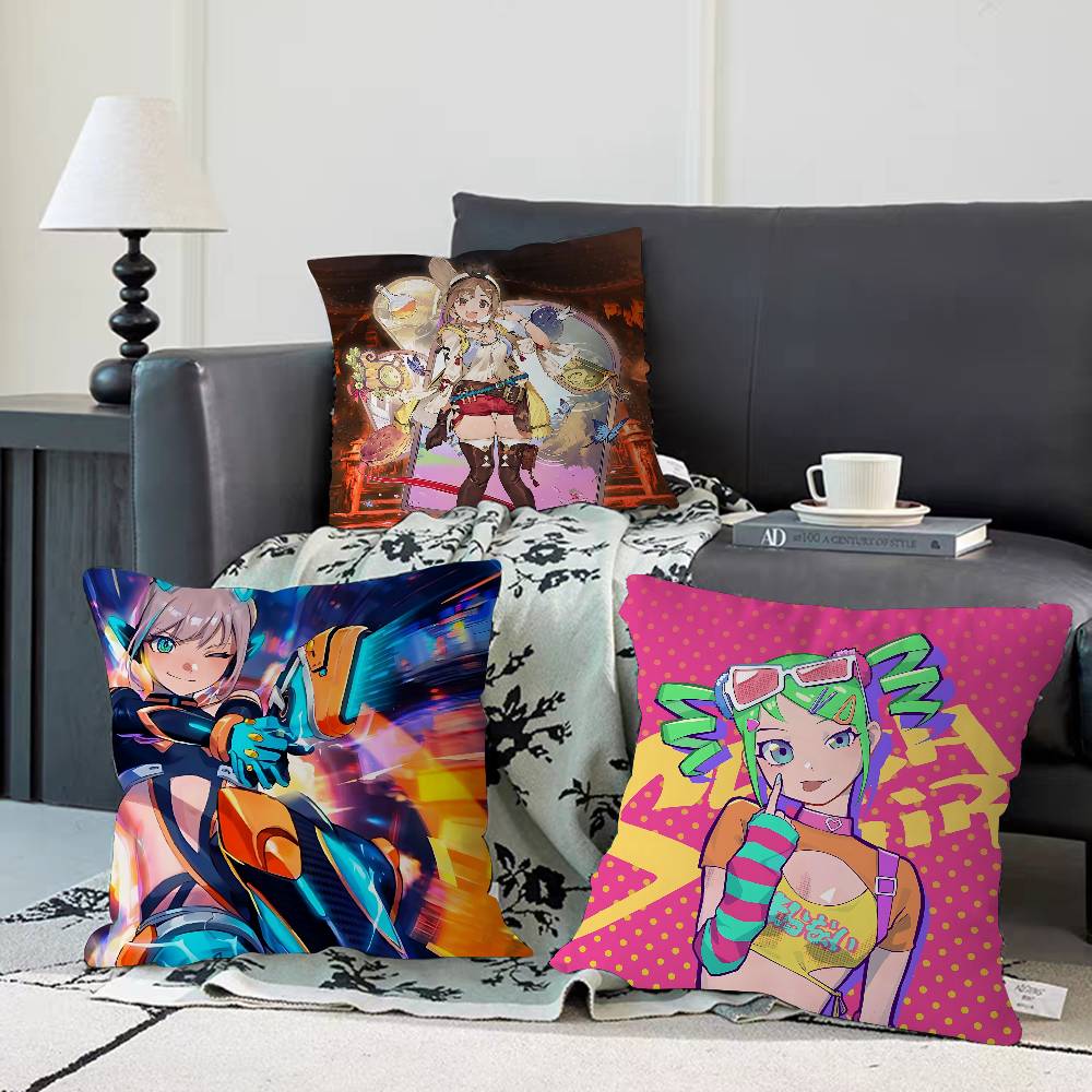 S-Slash Girl E-Endless Run Pillowcase Toon Gift Cushion Cover Bedroom Home Sofa Chair Seat Decor Pillow Case