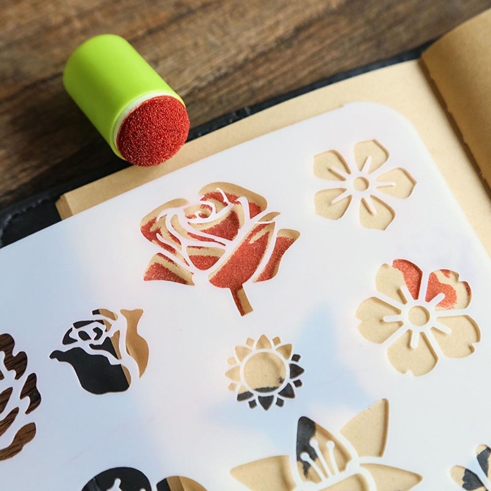 DIY Craft Drawing Tools DIY Sponge Finger Painting Kit Painting Sponge Finger Drawing Inkpad  Kids