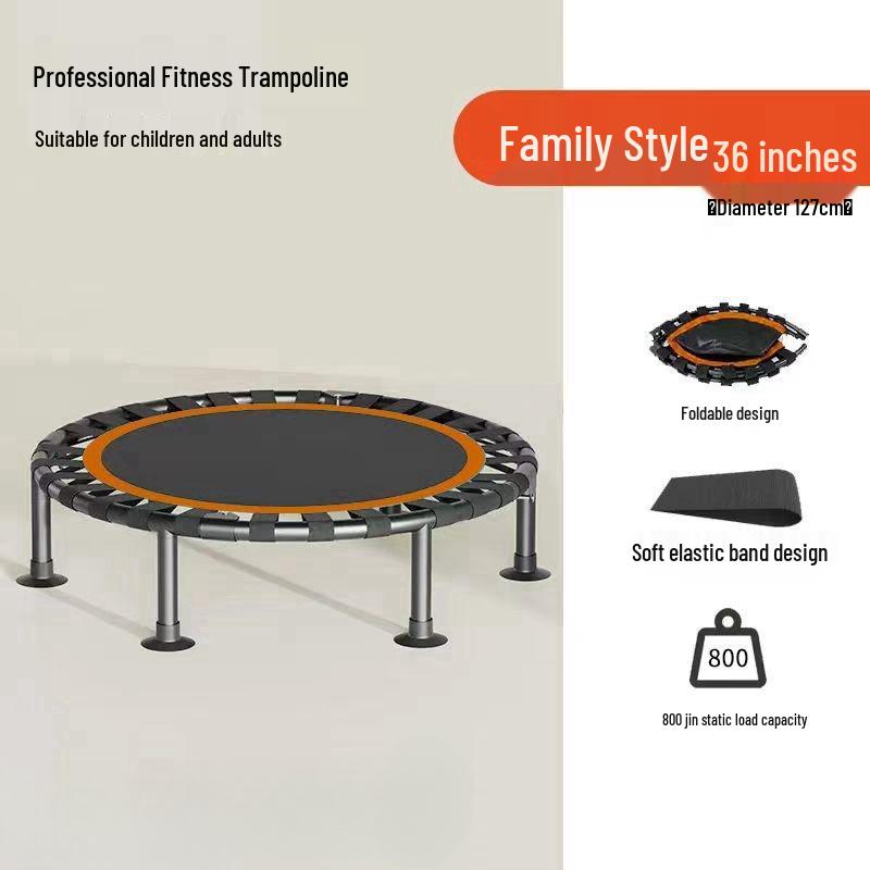 Indoor Trampoline for Kids & Adults: Compact Bouncing Bed for Home Use