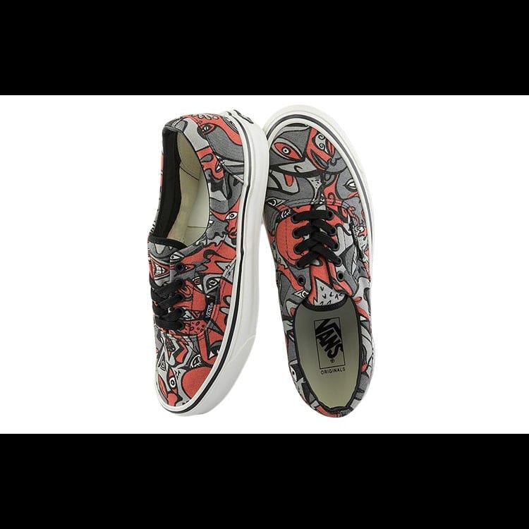 Vans Era OG LX Graffiti Low top Skateboard Shoes Unisex Red Gray VN0A3CXN4LO