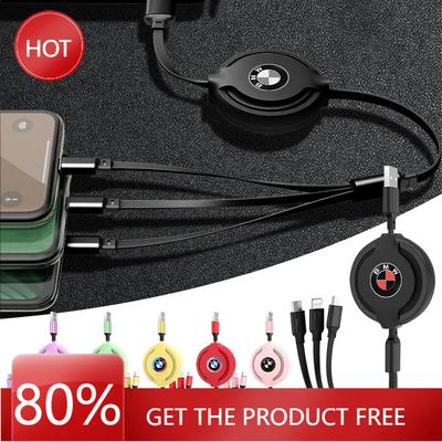 BAIS3 2025 Hot 3 In 1 USB Fast Charging Cable Type Multi Charger Cable For BMW E34 E36 E60 E90 E46 E39 E70 F10 F20 F30 X6 X1 M3 M5 M6
