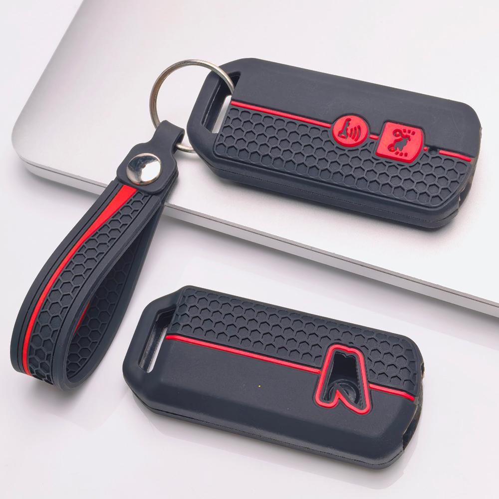 Key Fob Cover for Honda 150 PCX 125 Switch with Keychain Anti-Scratch Guard Shockproof Protection Soft Grip Texture Responsive Button Touch