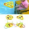 EVA Floating Foam Rings Throw Pool Game Toy with Balls Floating Foam Rings Toy with Balls for Kids Adults Outdoor Party