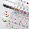 SKY Cute Cartoon Embossed Flower & Butterfly Nail Stickers for Kids