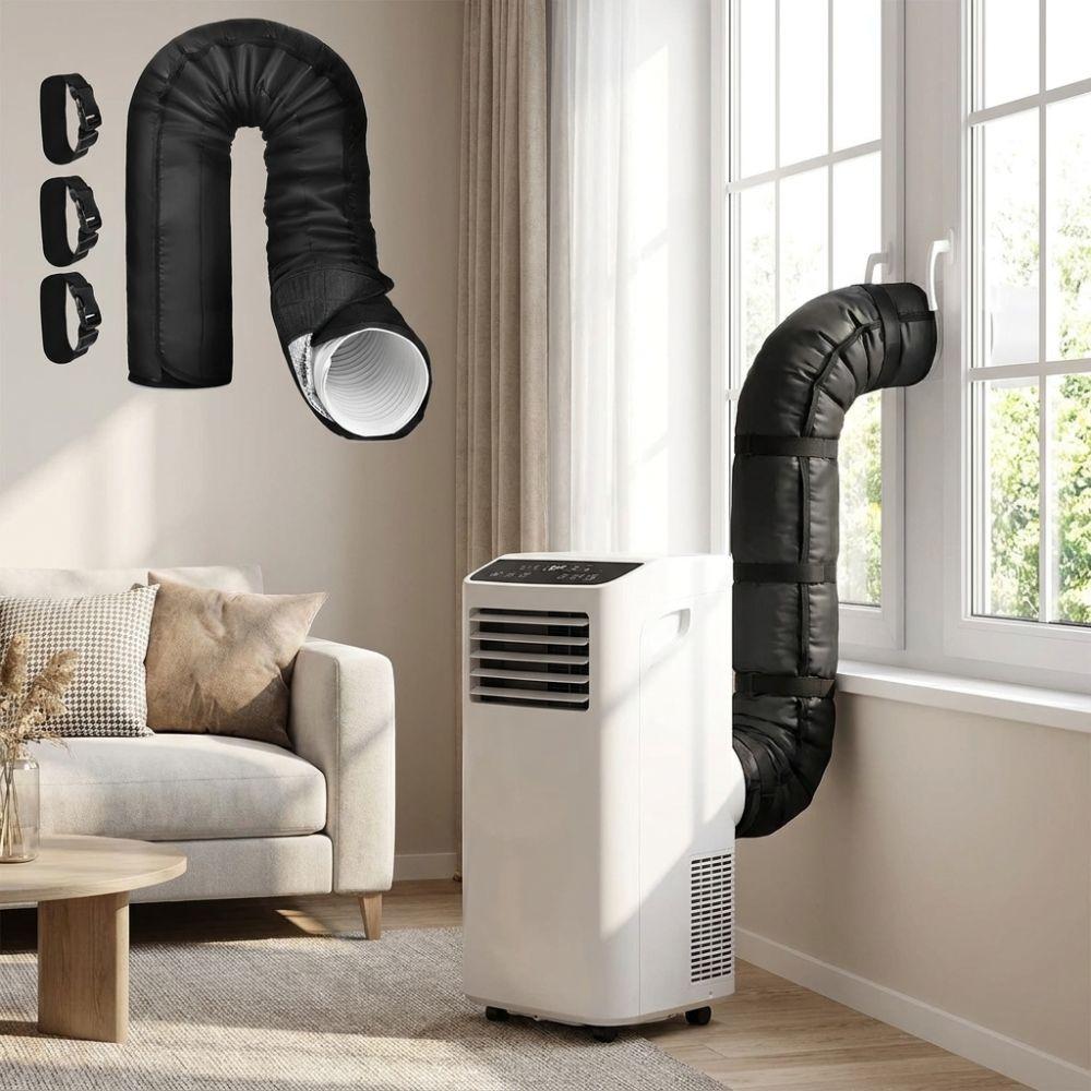 with 3 Straps Insulated Hoses Duct Cover Waterproof Air Conditioner Insulation Wrap Household