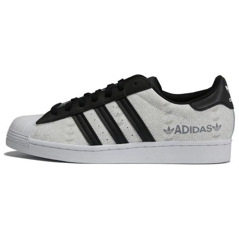 

Adidas Superstar Reflective Allover Logo White Black Sneakers GW7254 45⅓