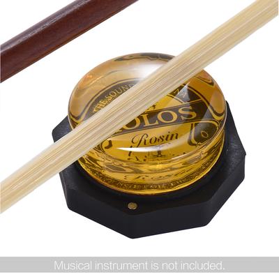 Colofonia Amarilla Transparente Redondeada Universal de Clase Alta y Bajo Polvo para Instrumento Musical de Cuerda Frotada Violín Viola Violonchelo