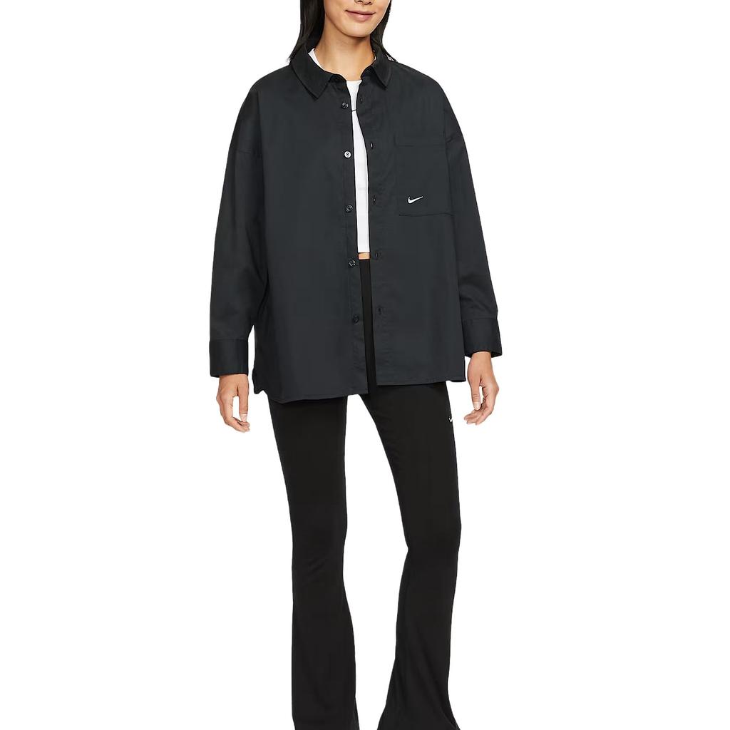 Nike Cămașă Casual Poplin Răcoroasă cu Mânecă Lungă Femei topuri HJ0716011