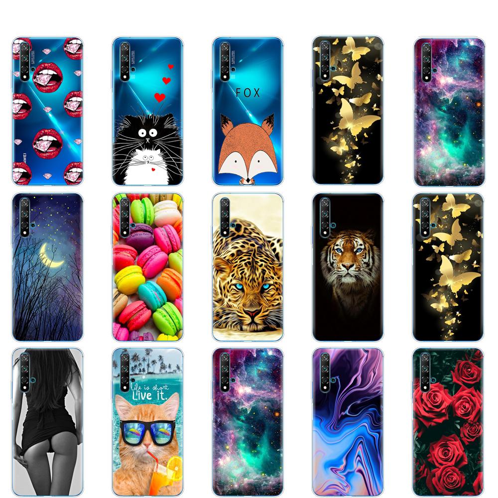 Dla Huawei Nova 5T Case miękka TPU tylna silikonowa obudowa telefonu dla Nova5T 5 T YAL-L21 6.26 ''fundas coque zderzak