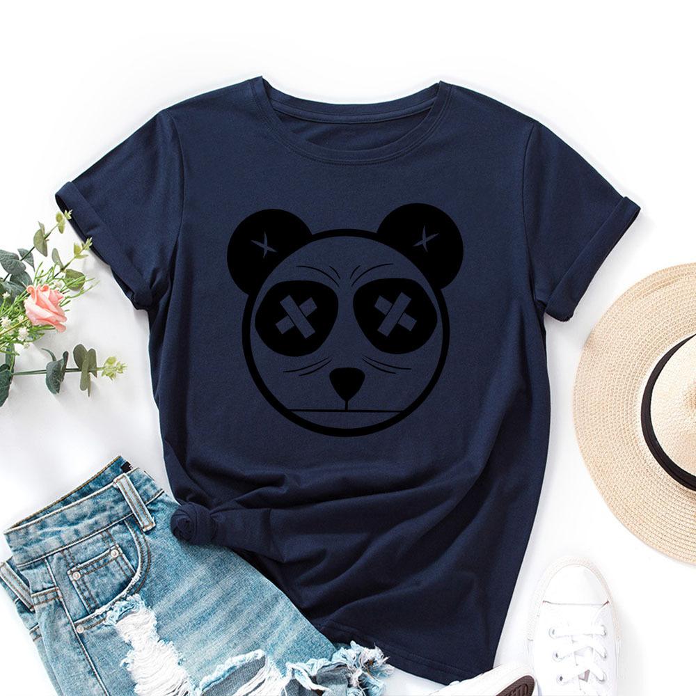 Fashion Printed Cartoon Short Sleeve Casual Loose Top Crew Neck T-Shirts Women’s