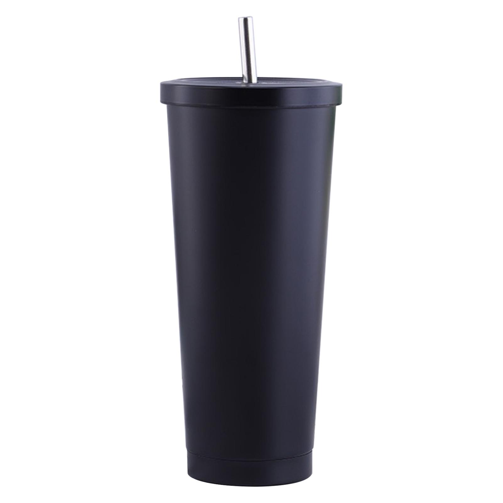 

Straw Vacuum Cup Bottle Stainless Steel Insulated for Bubble Tea High Capacity 750ml
