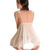 Sexy underwear sexy pajamas female seduction chest split hollow suspender perspective nightdress