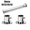 2pc 19-32mm Stainless Steel Wardrobe Support Closet Rod Flange Bracket Clothes Rod For Seat Hanger Pipe Holder