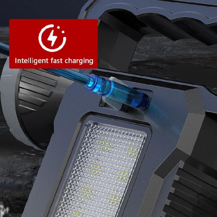 Solar Power Flashlight USB Charging Solar LED Flashlight with High Brightness ABS Suitable for Hiking & Emergency Use