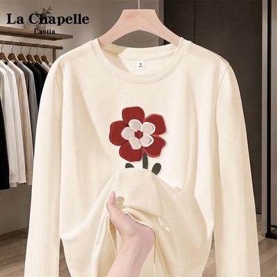 La Chapelle Women's Pure Cotton Long-Sleeve T-Shirt