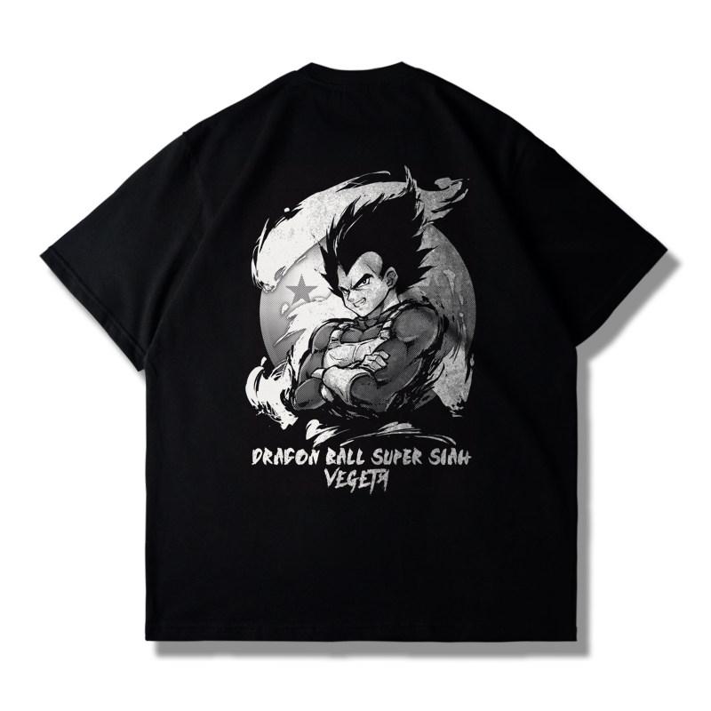 Latest Dragon Ball Anime Super Saiyan Goku Printed Shortsleeved Trendy Casual Shirt for Men and Women