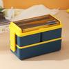 Morandi Double-Layer Multi-Compartment Lunch Box