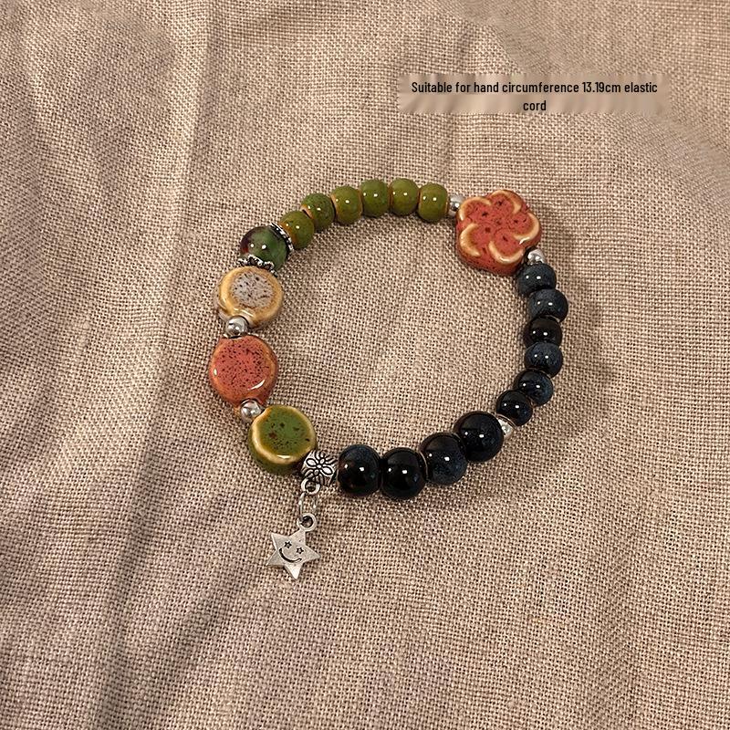 

Лето 2023 Браслет из керамических бусин ручной работы в новом китайском этническом стиле для женщин