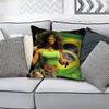 SSZA SOS Singer Various Sizes Square Pillow Case For Car Home Bedchamber Decor Custom Valentine Gift