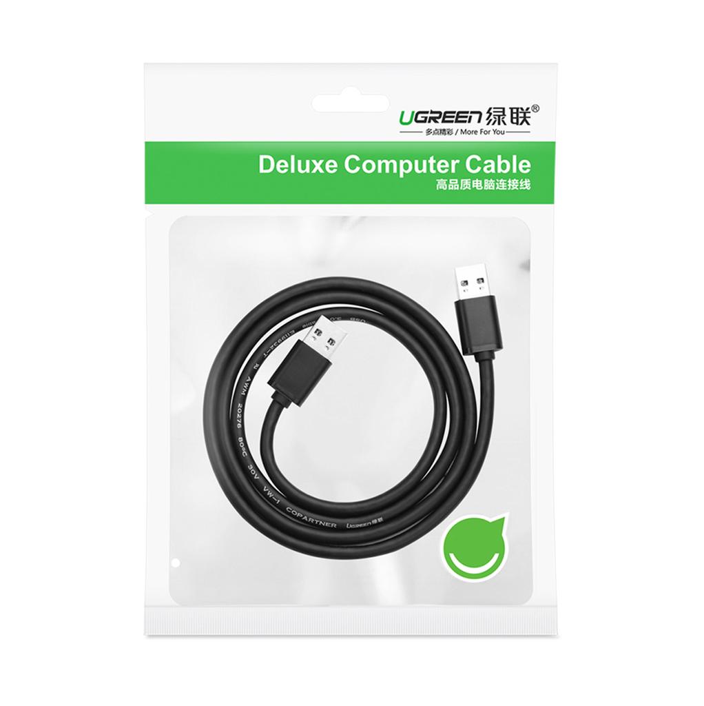 Ugreen USB 2.0 Cable 480Mb/s 1.5m Black (US102)