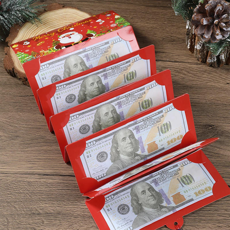 10-Slot Christmas Money Gift Cards Envelope for Cash Gifts Creative Xmas Birthday Party Money Box for Women Men Girl Boy