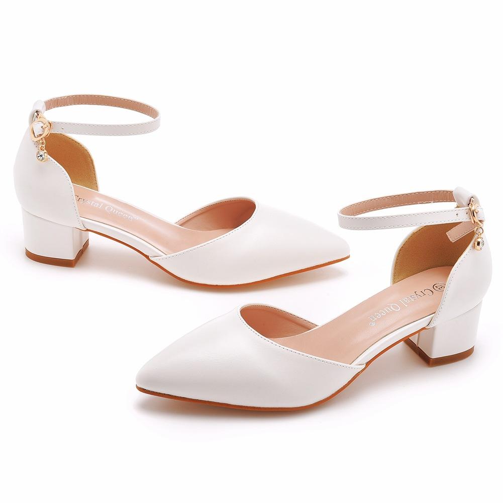 Fashion Plus Size Shoes for Women Summer Fashion Party Evening Wedding Sandals Heels Women Buckle Strap Platform Shoes 34-43