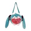 New Hatsune Miku Bag Q Version Kawaii Figure Plush Bag Model Doll Plush Stuffed Toy Shoulder Bag Transparent Backpack Kids Gift