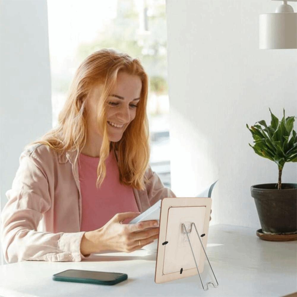 Self-Adhesive Picture Frame Bracket Stainless Steel Easel Back Stand  Art Display