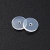 50Pcs Silicone Earring Stopper for Piercings Clear Discs Stabilizer Pads for Droopy Ears Heavy Earring Non Pull Support Patches