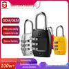 Three-Digit Metal Combination Padlock for Anti-theft Security In Gym Lockers, Suitcases, Backpacks, and Zippers.