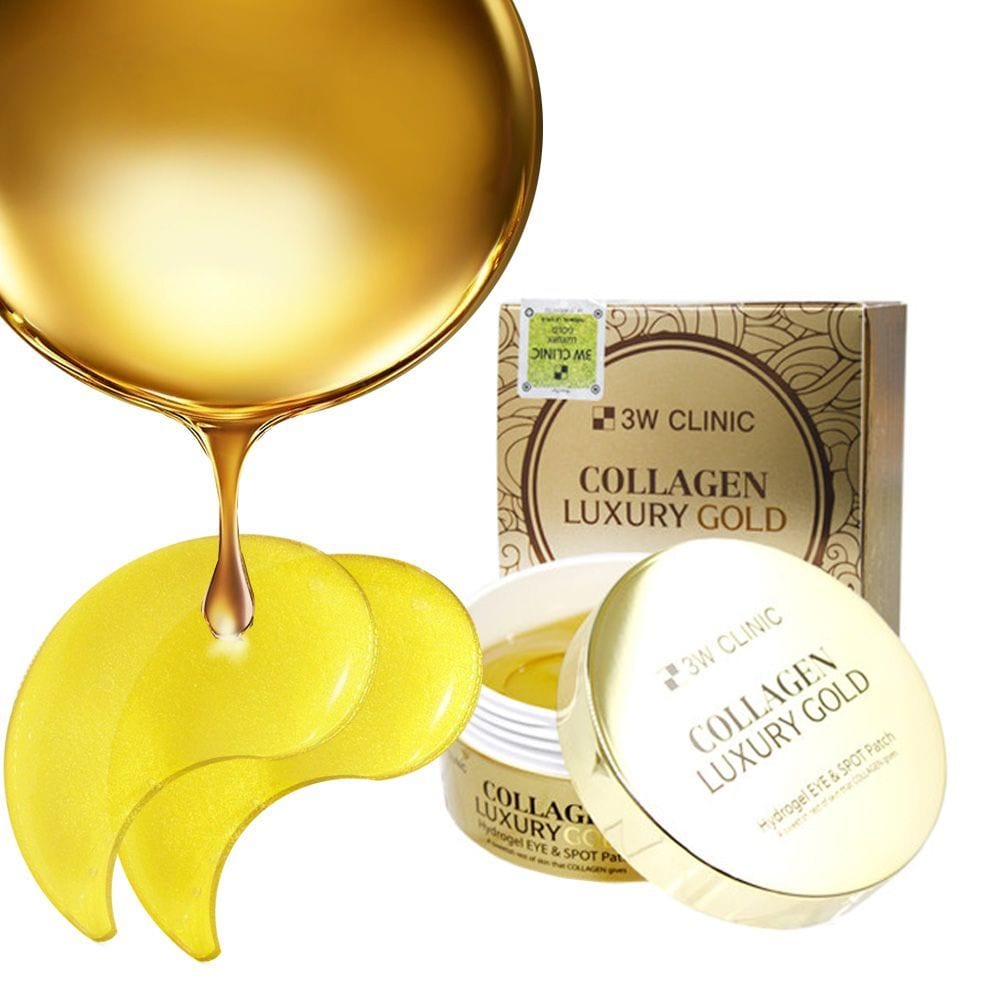 Patch de luxe pour les yeux 3W Collagen Gold, 60 pièces, approvisionnement pour 30 jours pour les yeux