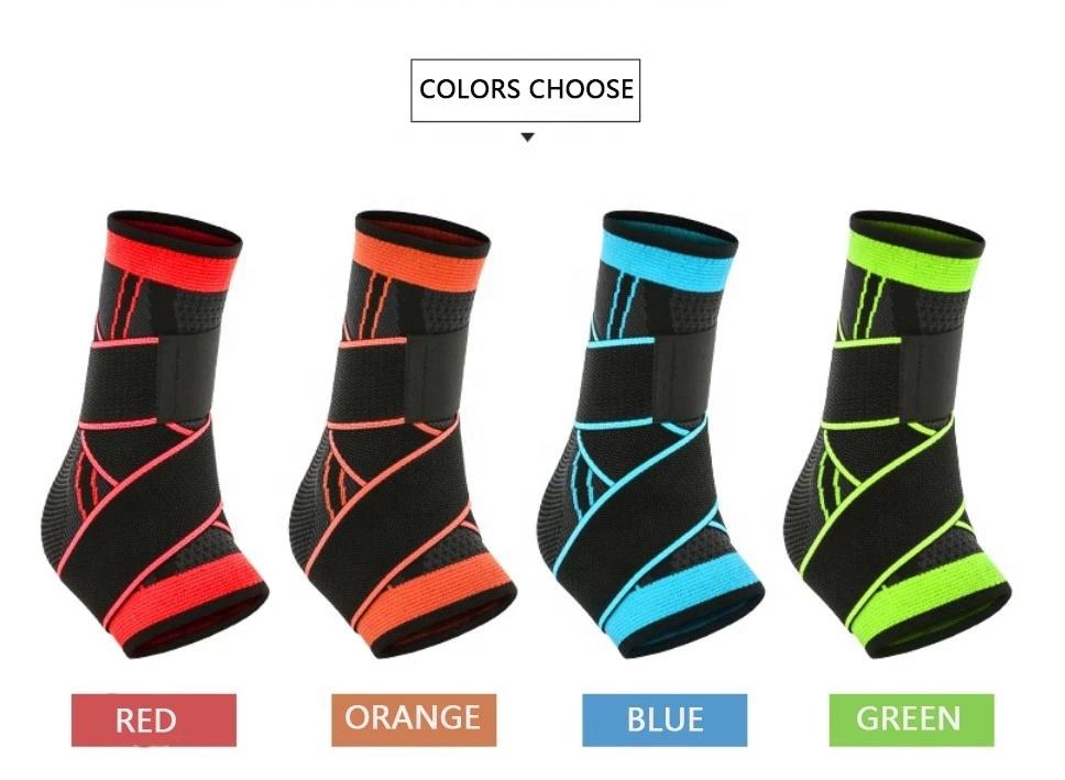 Double Pressure Straps Sports Support Elastic Bands Neoprene Orthopedic Ankle Brace Wraps