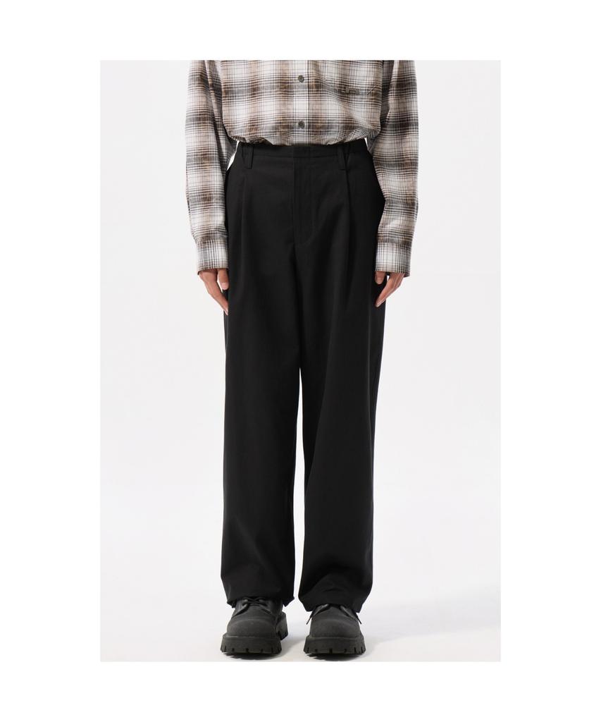 Keoseuuteommellou Black Wide Fit Cotton Setup Pants Cwpas25242Bkx