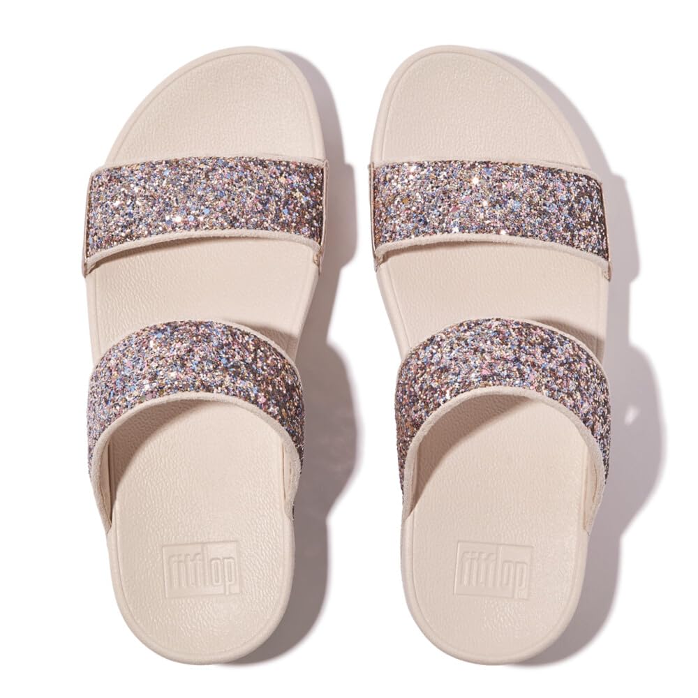 LULU GLITTER SLIDES Sandale de damă MULTI-TONALE, Mix, 24.0 cm [FITFLOP]