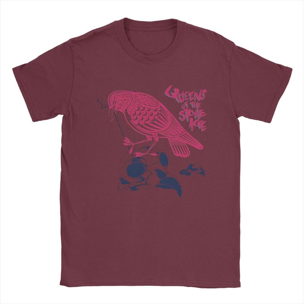 Men's Queens Of The Stone Age T Shirt Cotton Clothing Vintage Short Sleeve Round Collar Tee Shirt Graphic T-Shirt
