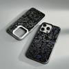 Sztuka Abstrakcyjna Czarna Forged Carbon Fundas Etui na Telefon Dla IPhone 17 17E 16 Plus Pro Max 15 14 13 12 11 Matowe Kolorowe Pokrowce