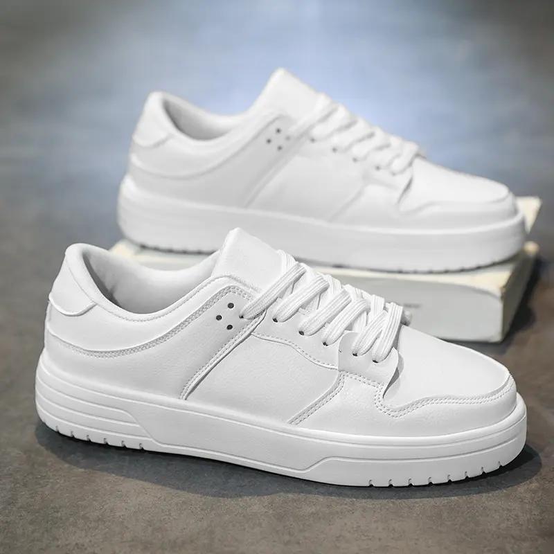 Comfortable Help Men's New Wear-resistant Comfortable 2025 Platform Sports Shoes Lace-up Flat Vulcanized Shoes Off White Shoes