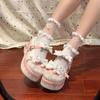 Cute Round Toe Thick Heel Mary Jane Single Shoes Japanese Style Women's Casual Footwear Soft Comfortable Jk Uniform Boots
