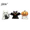 Desktop Halloween Ornament 3Pcs Decoration, Resin Micro Landscape Miniature Figurines, Cute Ghost Store Holiday Display Decor Pumpkin Fairy Garden for