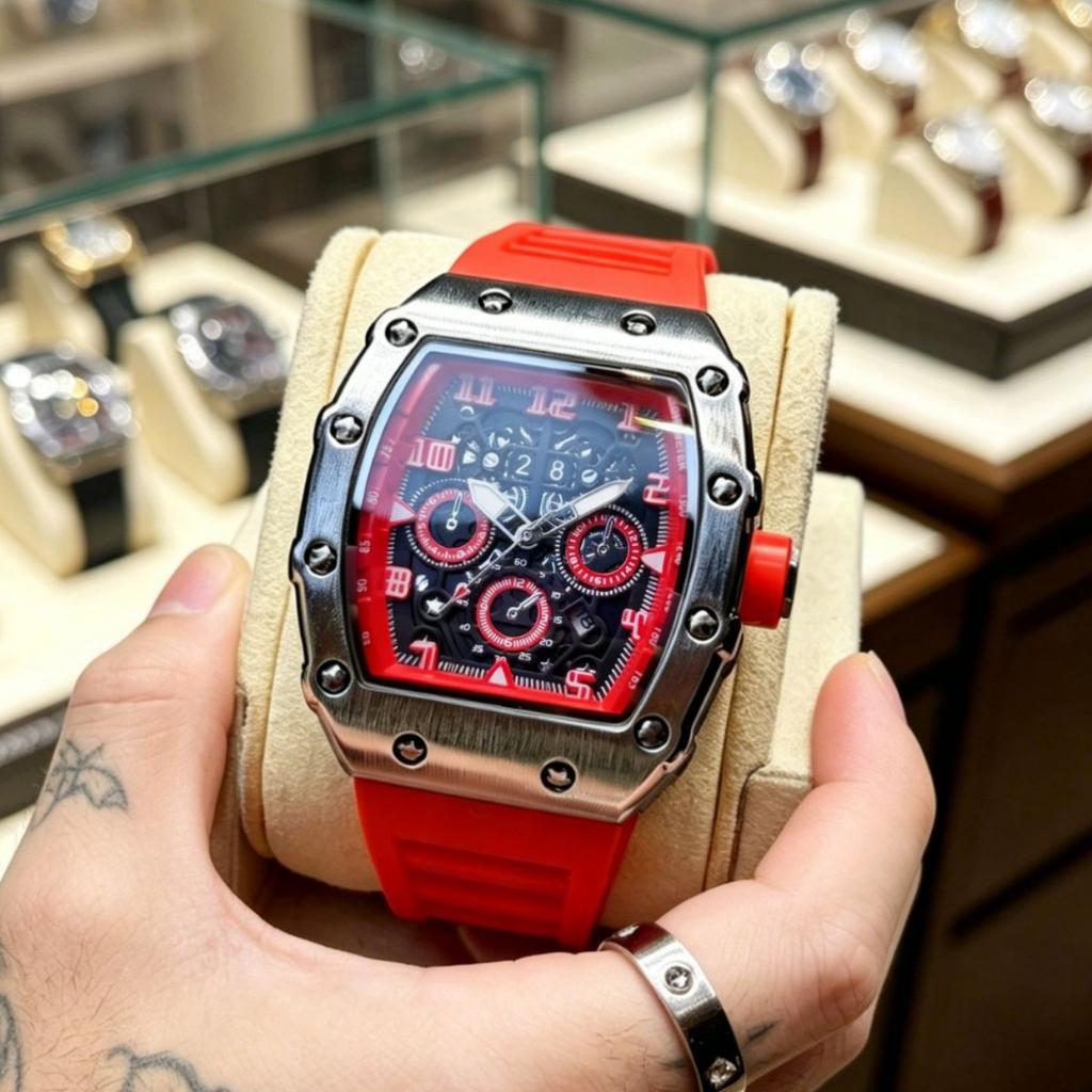 Men's Watch Casual Waterproof Fashion Dopamine Dial Trendy Sports Student Quartz Wristwatch
