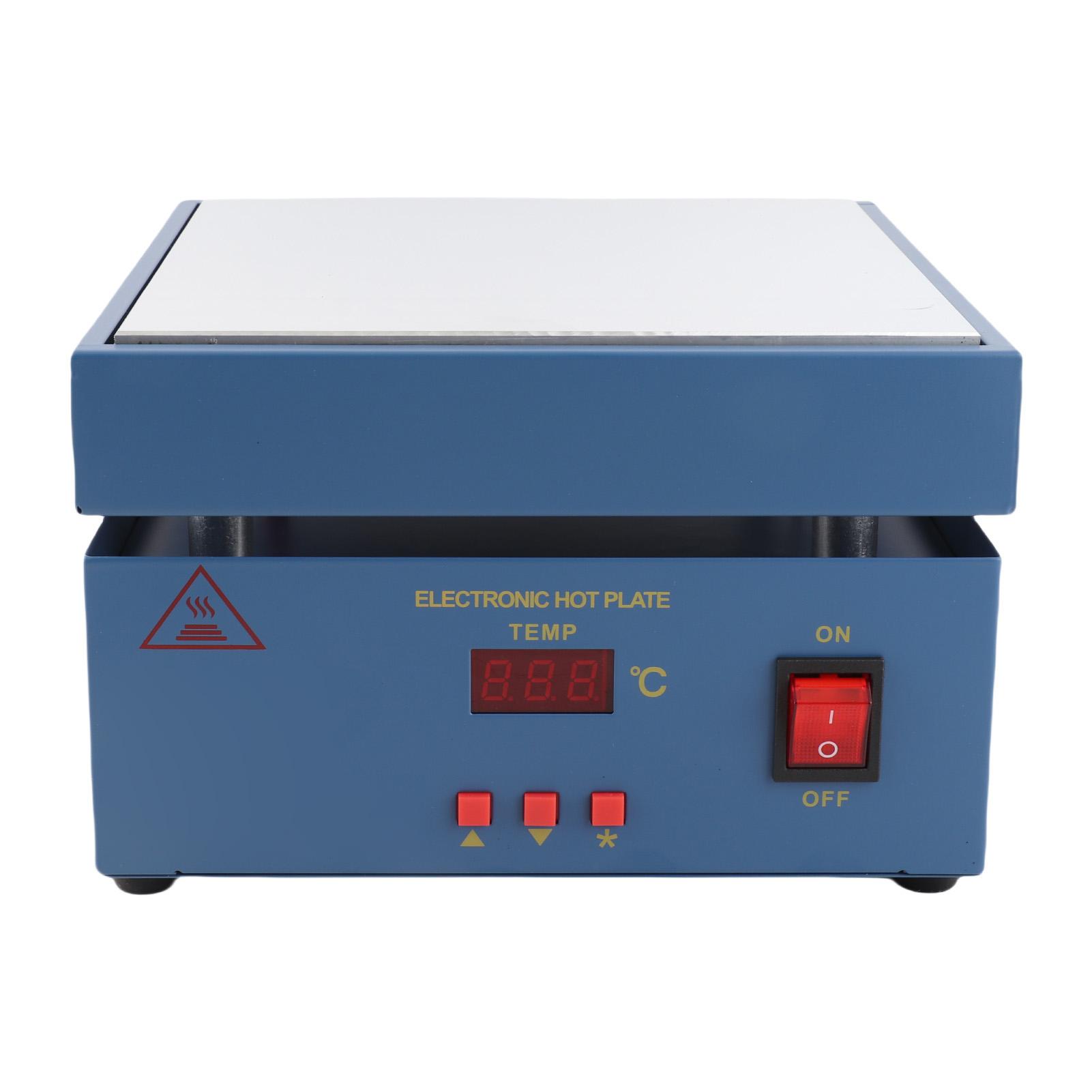 

200*200mm LED Microcomputer Electric Heating Plate Preheating Station 800W белый