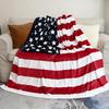 American Flag Print Flannel Blanket-Perfect for Bed Sofa Chair Camping Living Room Custom blankets