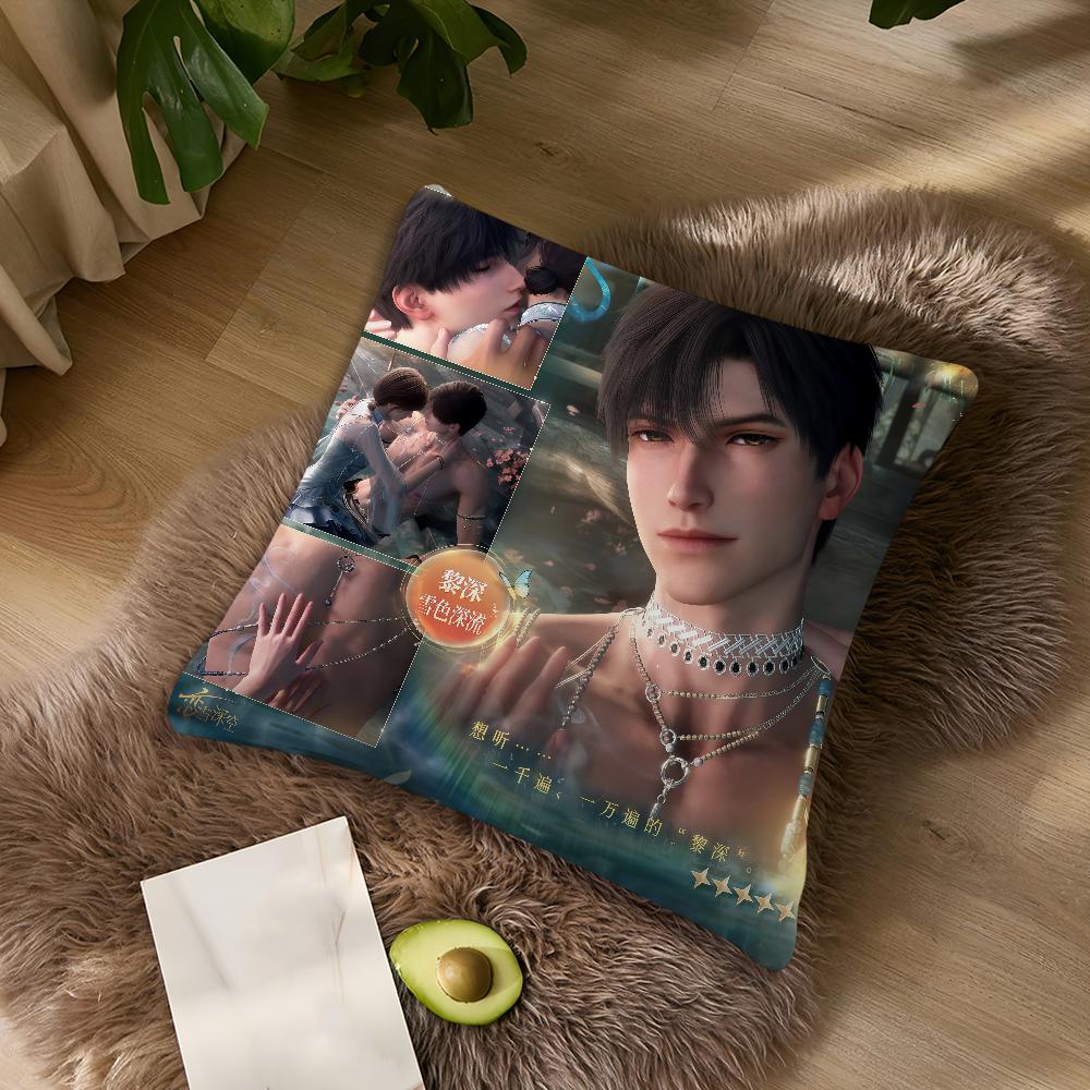 cushion cover Pillowcase DoubleSided Game and Printing Sofa Cushion hot Bedroom Bedside Love spring new Deepspace PillowCover