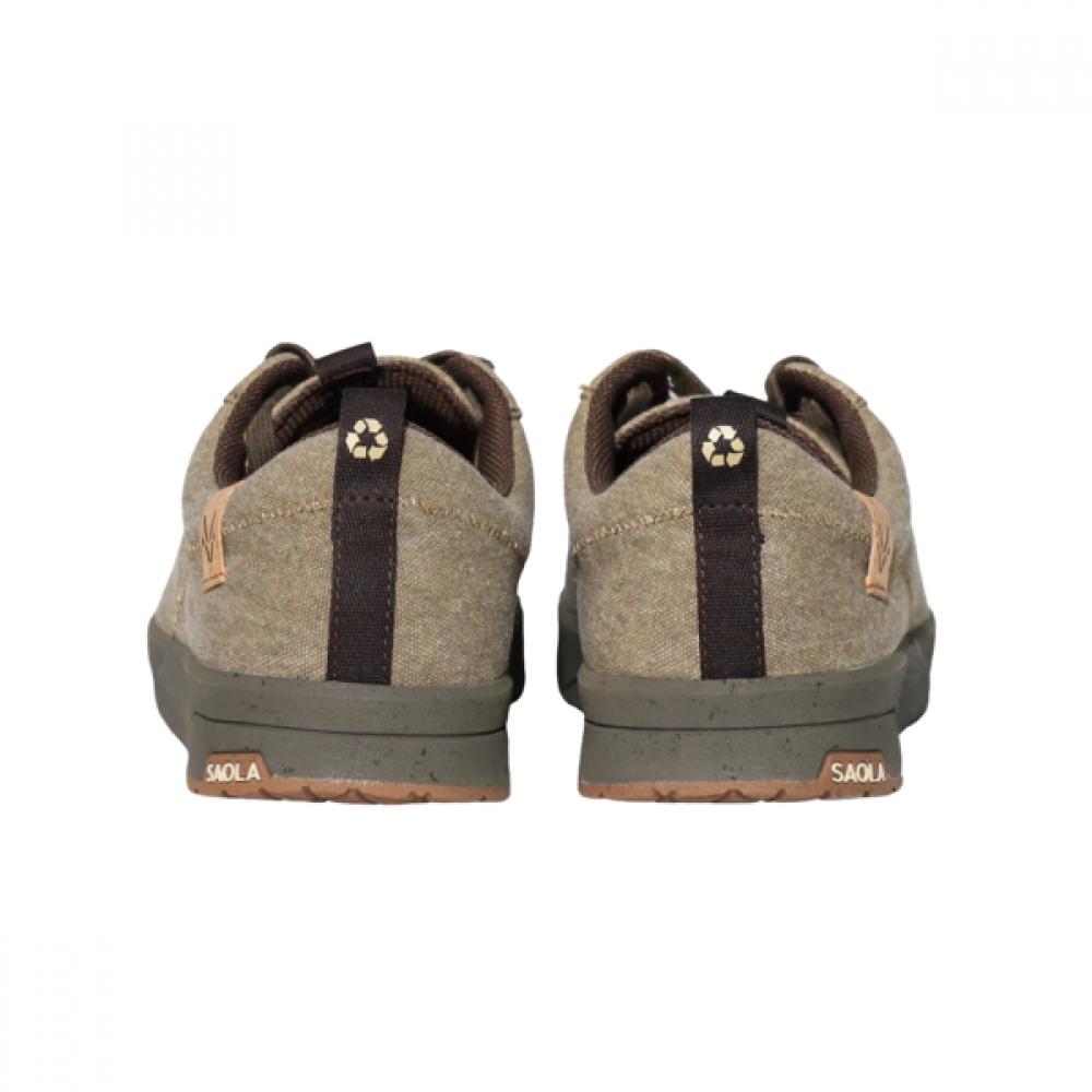 Saola Eco Friendly Sneakers For Men Cannon Canvas 2.0 Brown