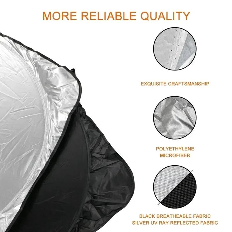 Car Windshield Sun Shade Anti-UV Interior Protector Folding Sunshade Cover Visor Auto Accessories Windscreen ParasolWindshield Sunshades 1