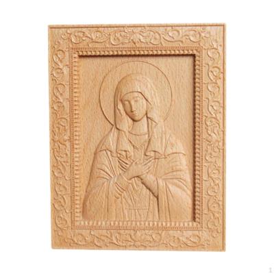 Handgefertigte Holzskulptur der Jungfrau Maria zur Heimdekoration