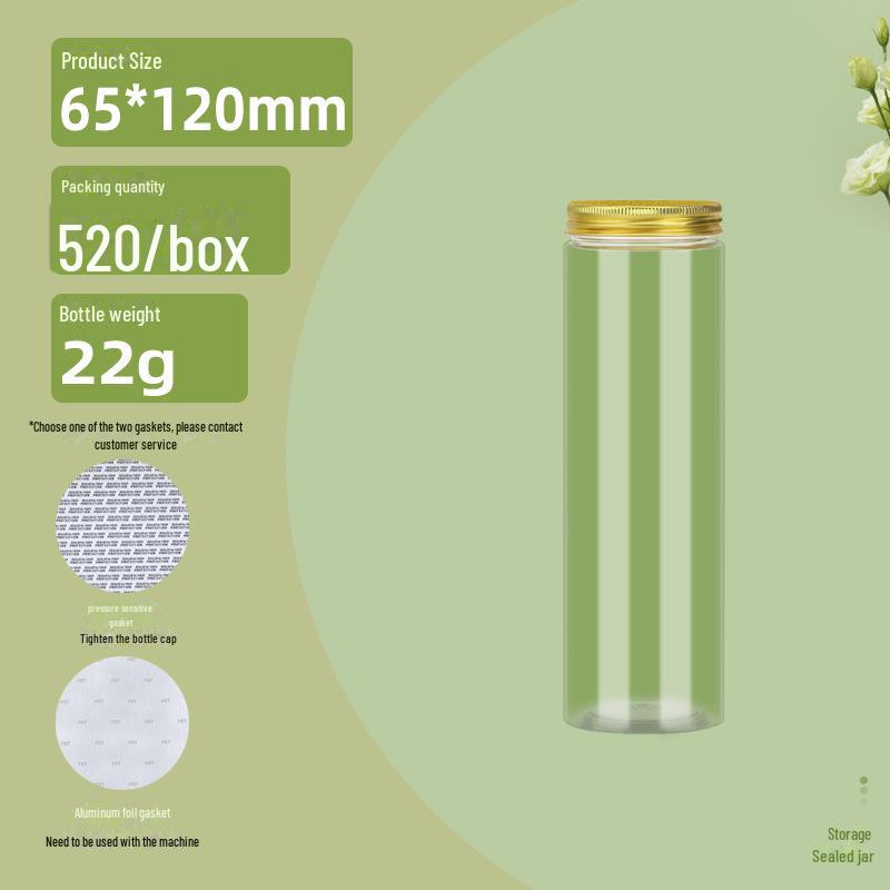 Großes transparentes Getreidevorratsglas – 65 mm Durchmesser, feuchtigkeitsbeständiger, versiegelter Kunststoffbehälter