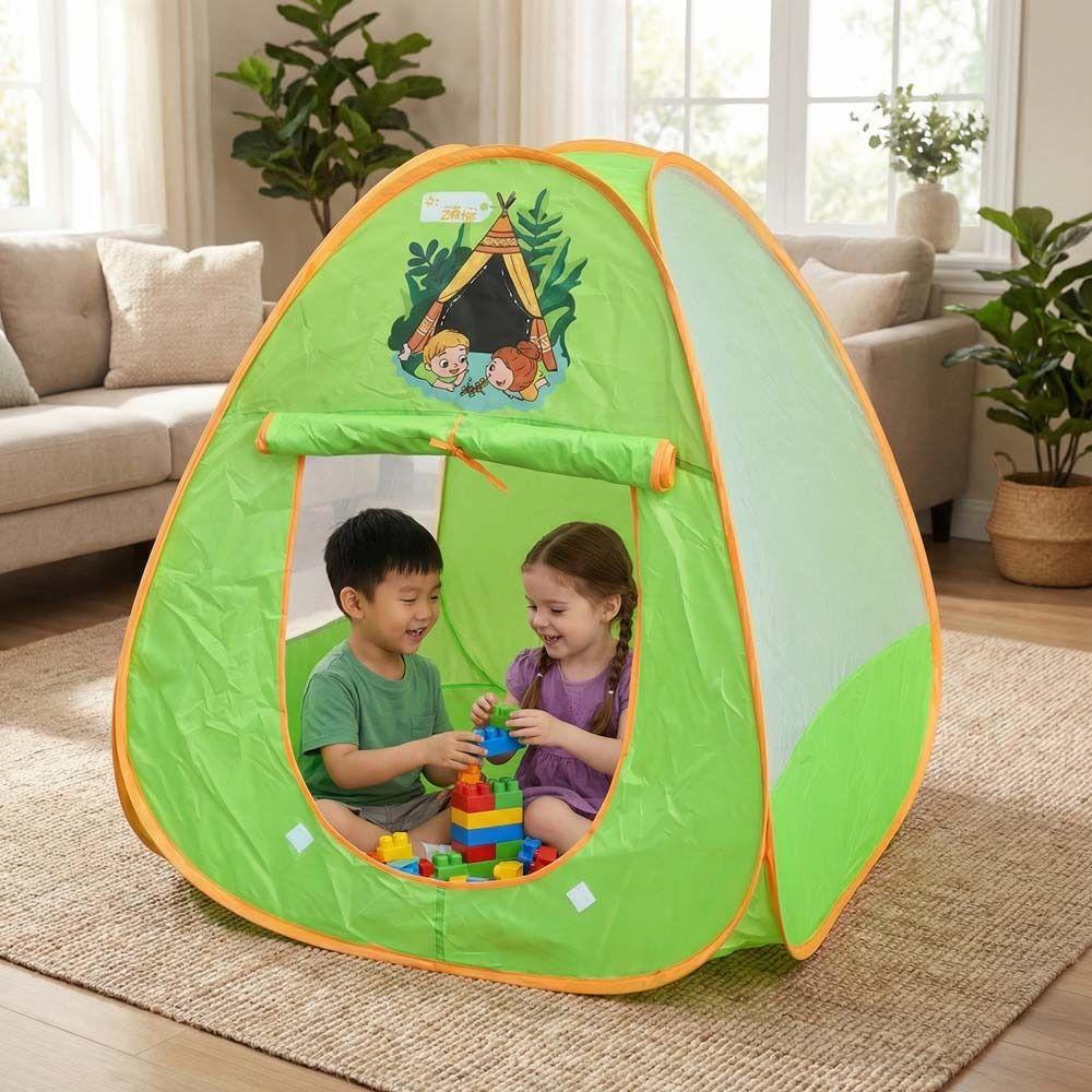 Toy Houses Children's Green Tent Portable Foldable Toy Tents  Family Playing