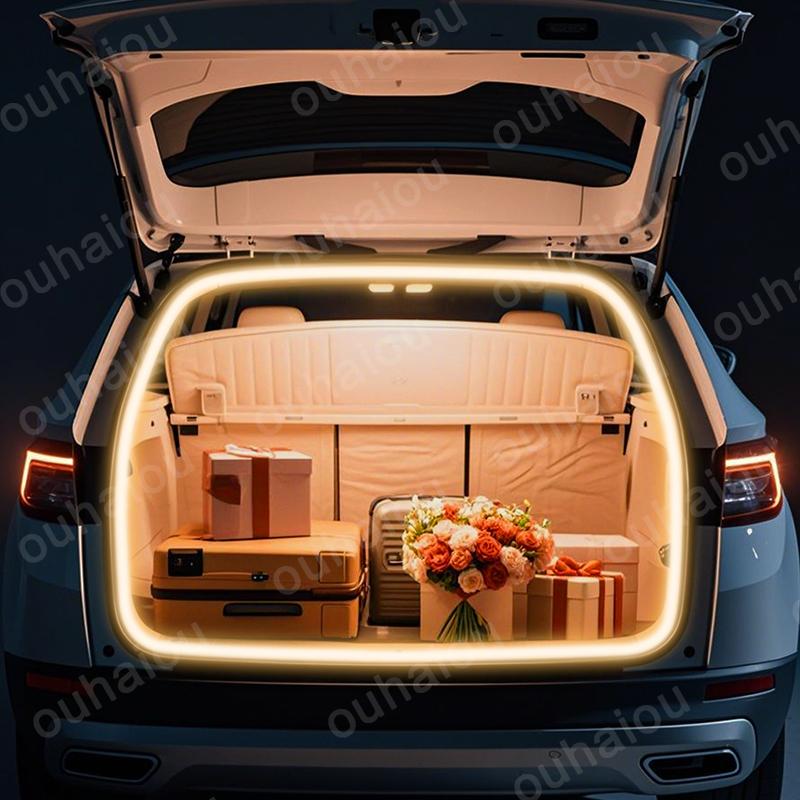 For 2017-2025 Skoda series Kodiaq trunk light modification light Atmosphere lights White warm white Rear Trunk LED Light Bar